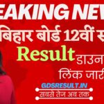 Bihar Board Scrutiny Result 12th