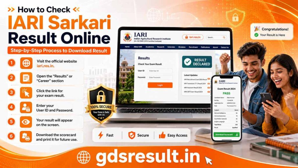 How to Check IARI Sarkari Result Online
