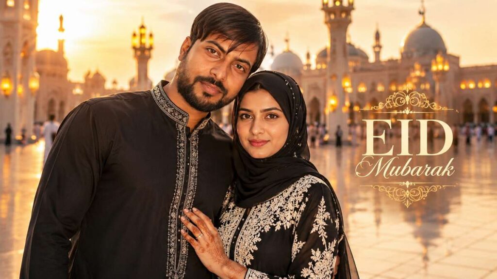 Modern Couple Eid Photoshoot Prompt