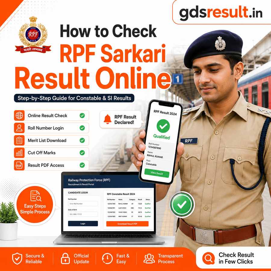 How to Check RPF Sarkari Result Online