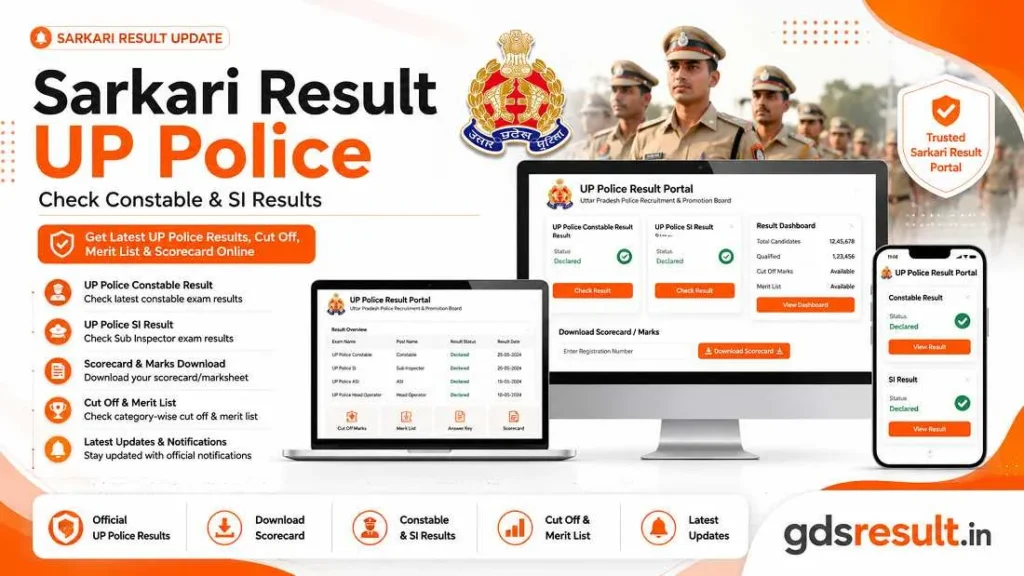 Sarkari Result UP Police Check Constable & SI Results